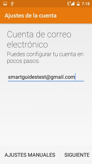 Introduzca su Dirección de correo electrónico y seleccione SIGUIENTE