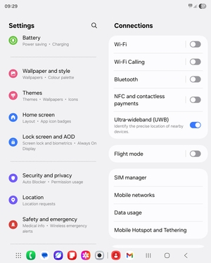 To activate your screen lock, go to the Settings menu and select Lock screen and AOD