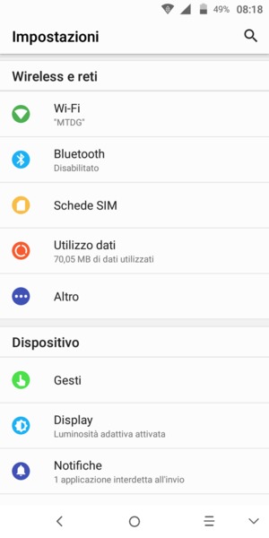 Seleziona Altro