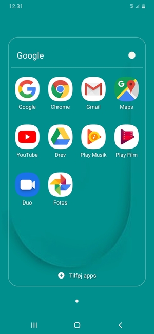 Vælg Gmail
