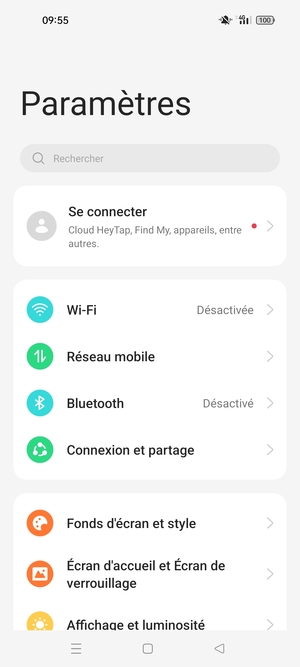Sélectionnez Wi-Fi