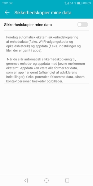 Aktiver Sikkerhedskopier mine data