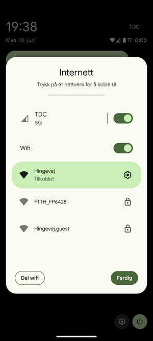 Slå av Wi-Fi