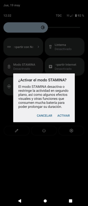 Seleccione ACTIVAR