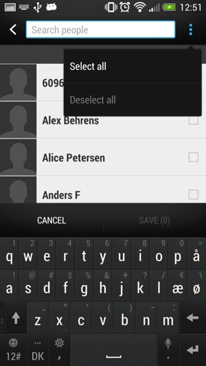 Select Select all and SAVE

