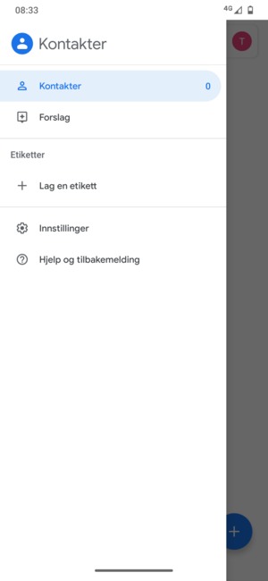 Velg Innstillinger