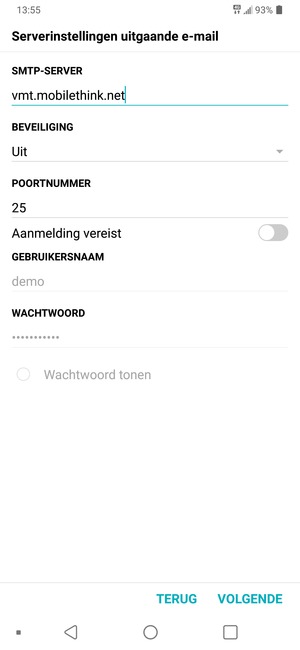 Schakel Aanmelding vereist uit en selecteer VOLGENDE