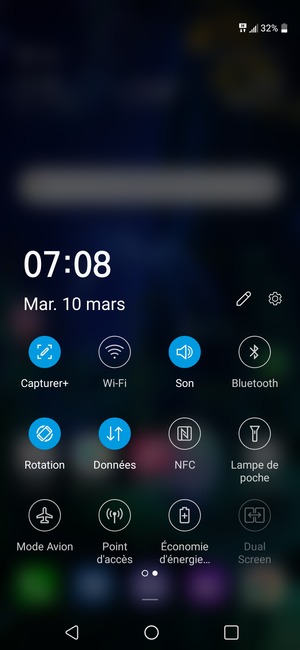 Faites glisser vers la gauche