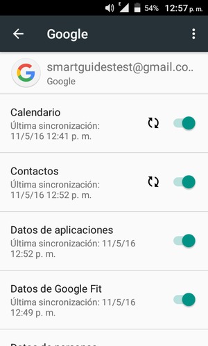 Su información será sincronizada
