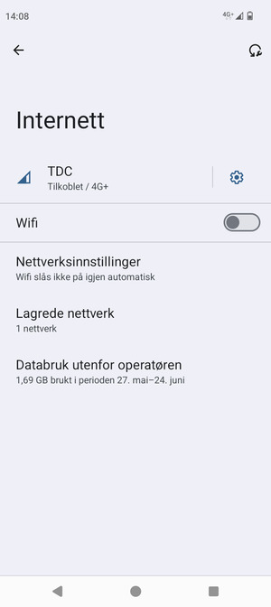 Slå på Wifi