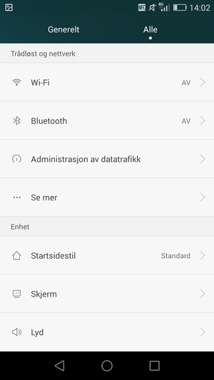 Velg Alle og Se mer
