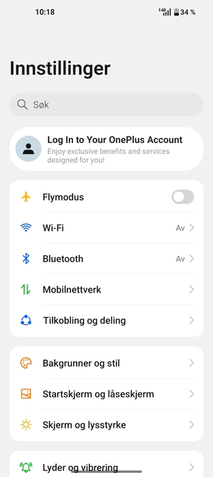 Velg Mobilnettverk