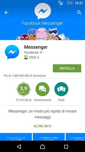 Seleziona INSTALLA