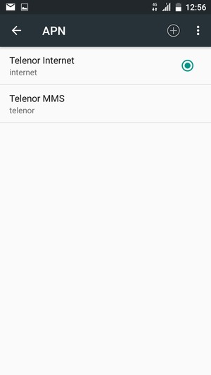 Seleziona il tasto Menu