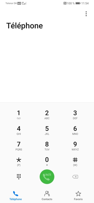 Appuyez longuement sur le numéro 1