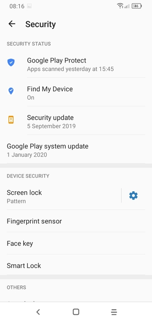 Your phone is now secure with a screen lock