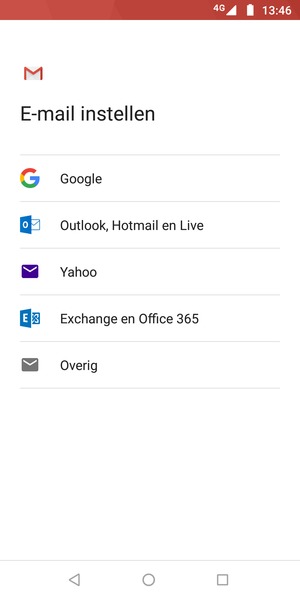 Selecteer Outlook, Hotmail en Live