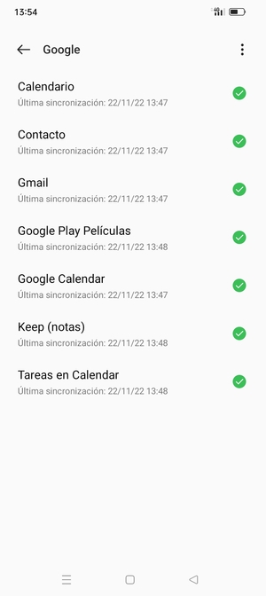Asegúrese de haber seleccionado Contacto