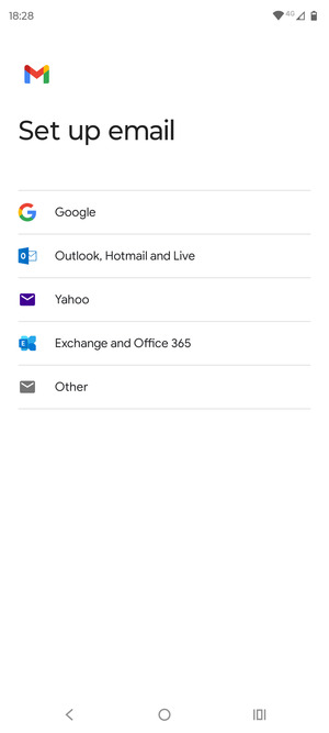 Select Exchange and Office 365