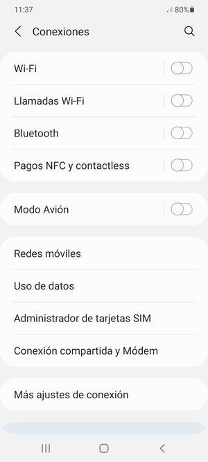 Seleccione Redes móviles