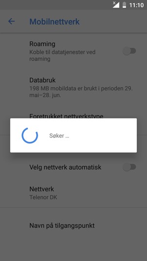 Vent til søket er ferdig