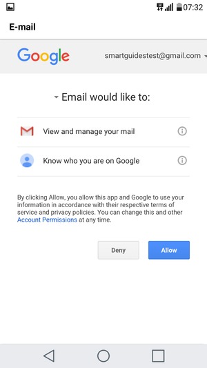 Select Allow