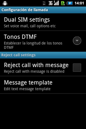 Si la pantalla tiene este aspecto, seleccione Dual SIM settings