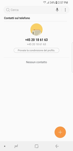 Seleziona il tasto Menu