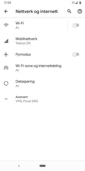 Velg Mobilnettverk