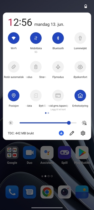 Slå av Wi-Fi og Bluetooth
