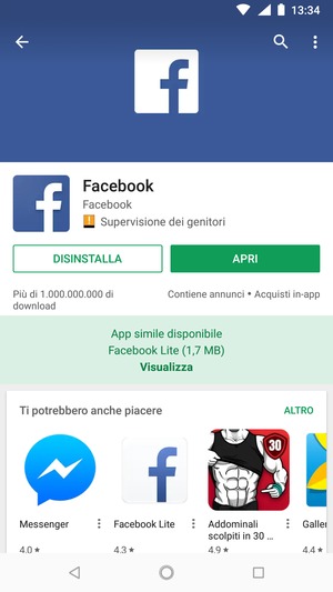 Seleziona APRI
