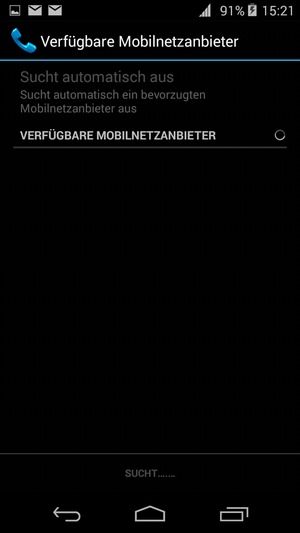 Warten Sie, bis die Suche abgeschlossen ist