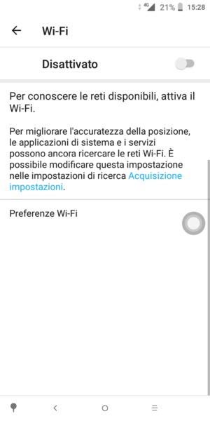 Attiva Wi-Fi