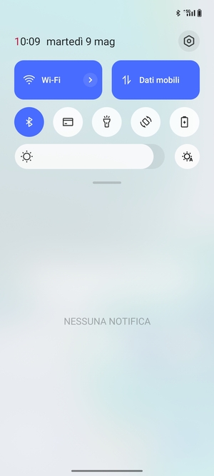Scorri nuovamente verso il basso il menu in alto