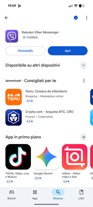 Seleziona Apri