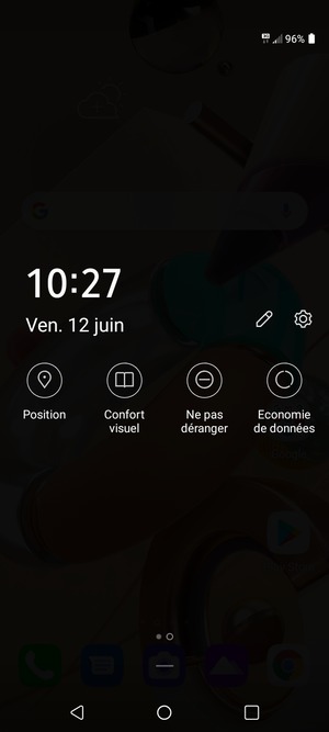 Faites glisser vers la droit