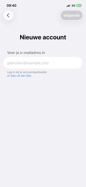 Selecteer kies uit een lijst
