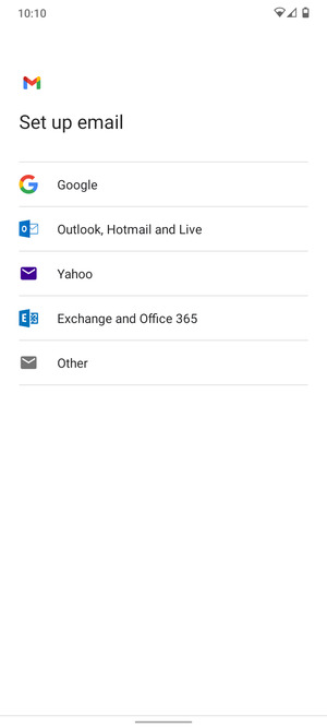 Select Outlook, Hotmail and Live