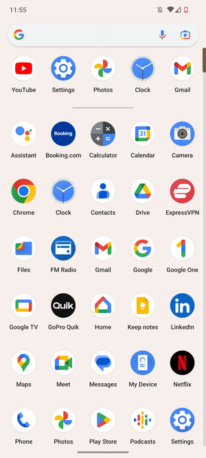 Scroll to and select Settings