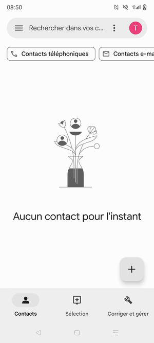 Sélectionnez Corriger et gérer