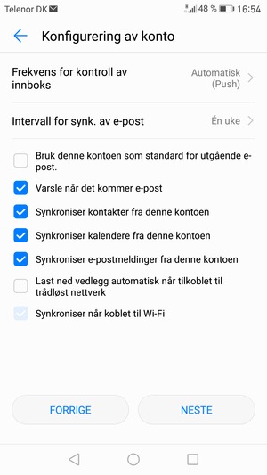 Velg NESTE