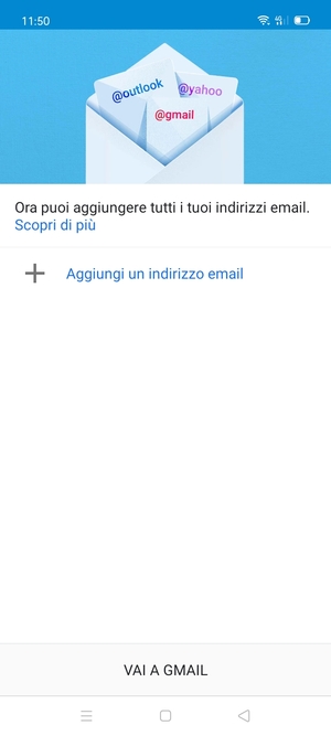 Seleziona Aggiungi un indirizzo email