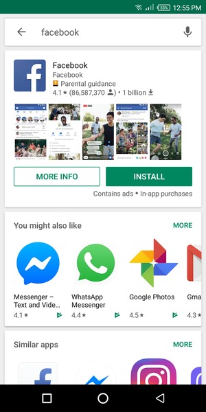 Select the app