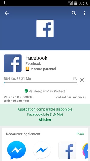 Veuillez attendre la fin de la procédure d'installation
