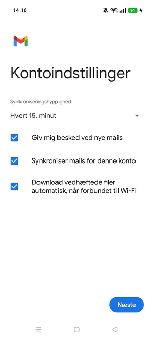 Vælg Næste