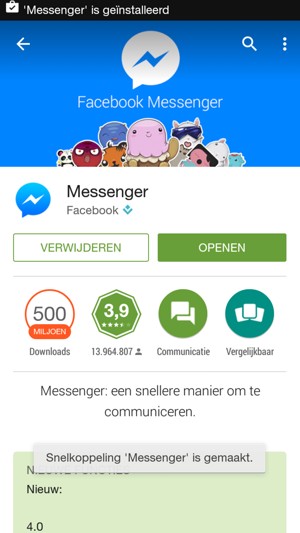 Selecteer OPENEN