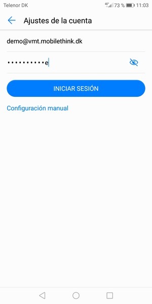 Introduzca su Dirección de correo electrónico y Contraseña. Seleccione INICIAR SESIÓN