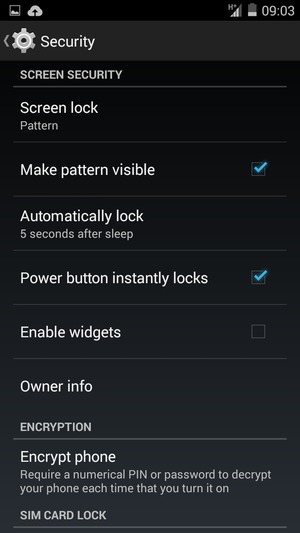 Your phone is now secure with a screen lock