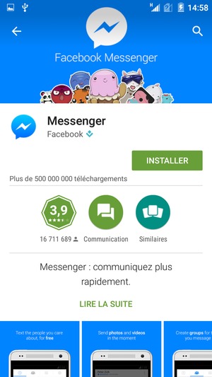 Sélectionnez INSTALLER
