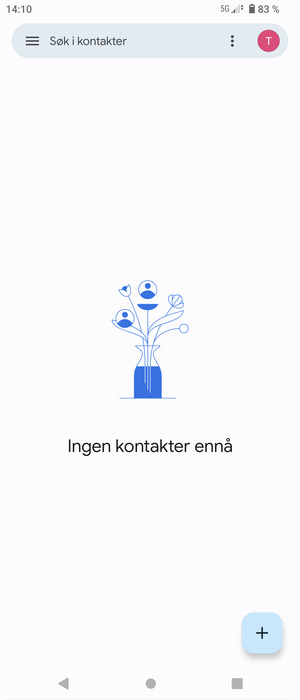 Velg menyknappen